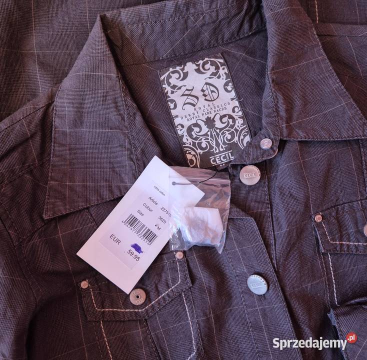 Sukienka koszulowa w kratę Rozmiar 38(M) Brzesko