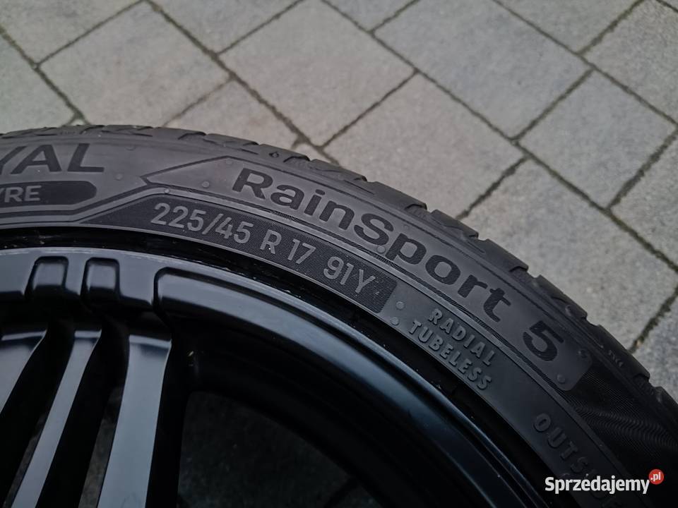 Alufelgi 17 5x1143 z nowymi oponami na lato Elbląg