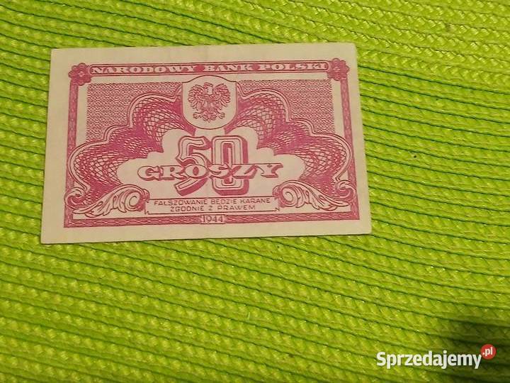 banknot polski 50 groszy z 1944r Łomża sprzedam