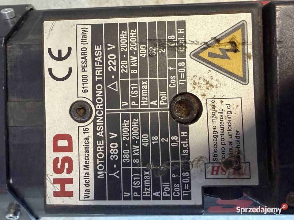 Elektrowrzeciono HSD ES919 Produkcja Bytów sprzedam