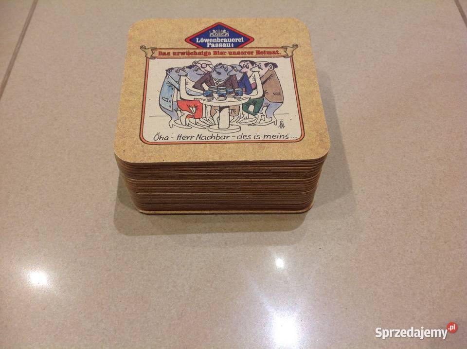 Stara Podkładka pod Piwo Lwenbrauerei Passau 25 Nowa Sól sprzedam