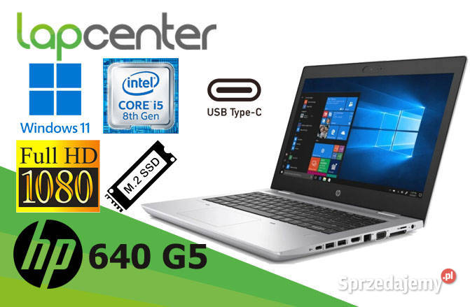 HP ProBook 640 G5 I58gen 8GB RAM 256SSD W11P FHD Kamera  HP/Compaq Białystok