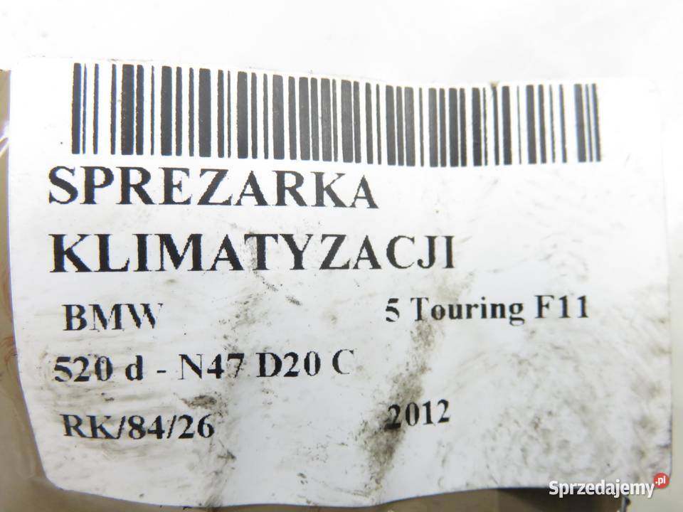 KOMPRESOR KLIMATYZACJI BMW 5 F11 520 d osobowe małopolskie