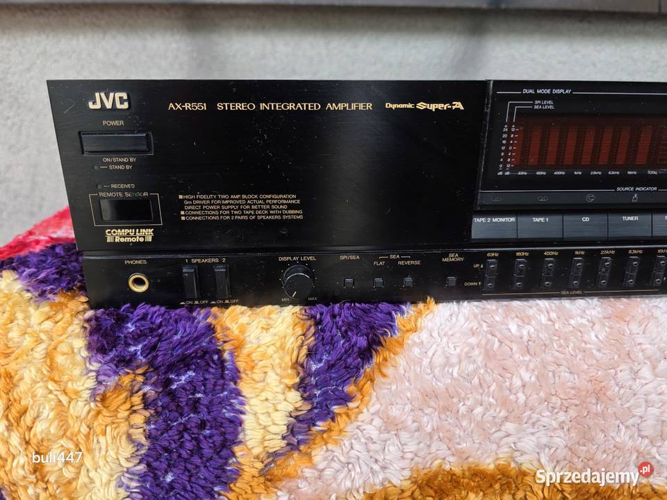 jvc axr551 2x100w equalizer stereo Chełm Śląski