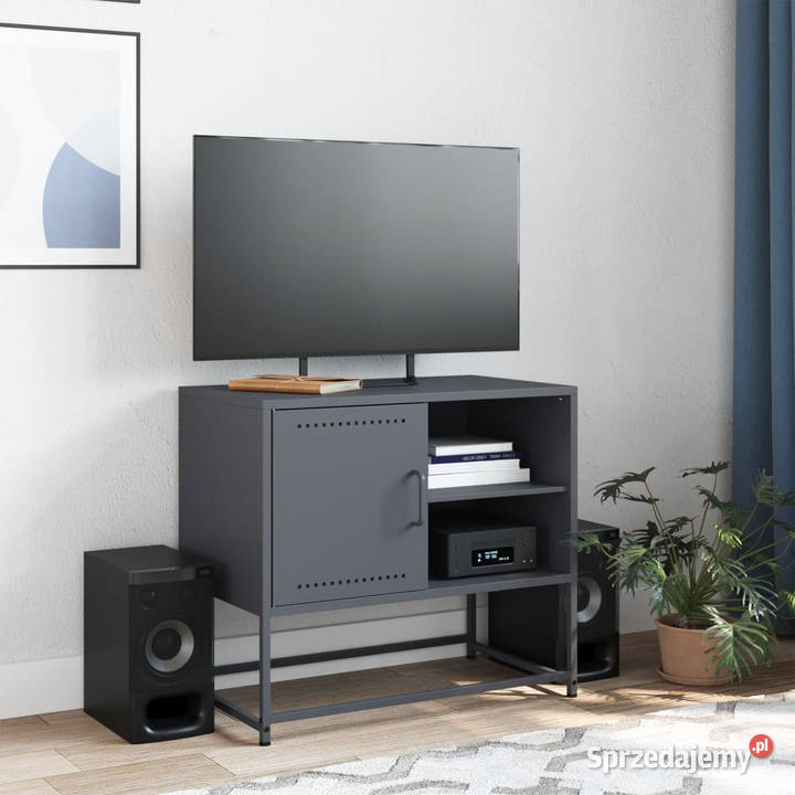 Szafka pod telewizor różowa 1005x39x605 stalowa Warszawa