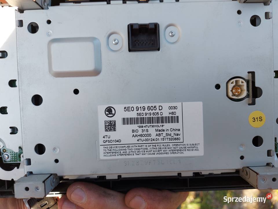 Radio Multimedia mapy karta SD wyświetlacz Skoda Elektronika Tychy
