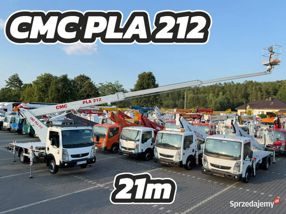 Renault Maxity Podnośnik Koszowy 21m CMC PLA 212 Widełki