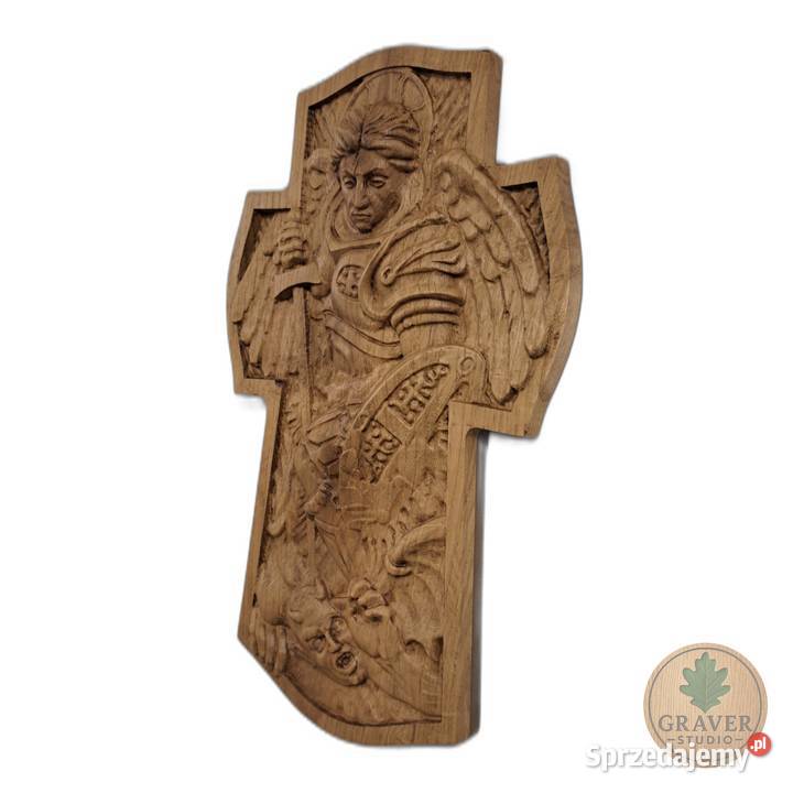 Płaskorzeźba Archanioł Michał prezent na Chrzest zachodniopomorskie Malechowo sprzedam