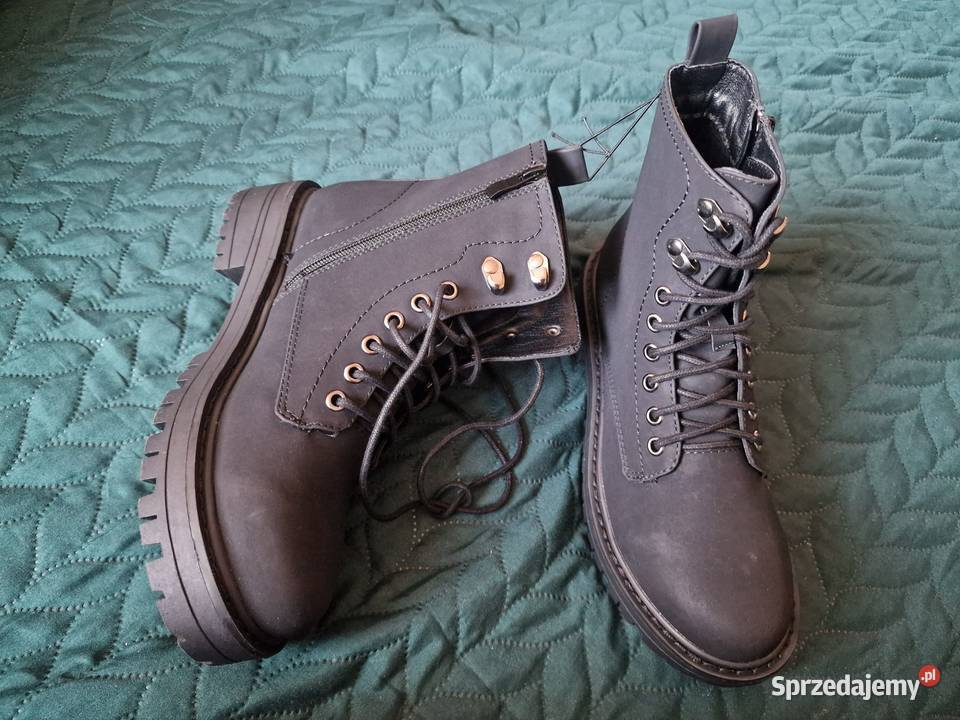 NOWE Botki damskie czarne klasyczne CLEVE Wrocław