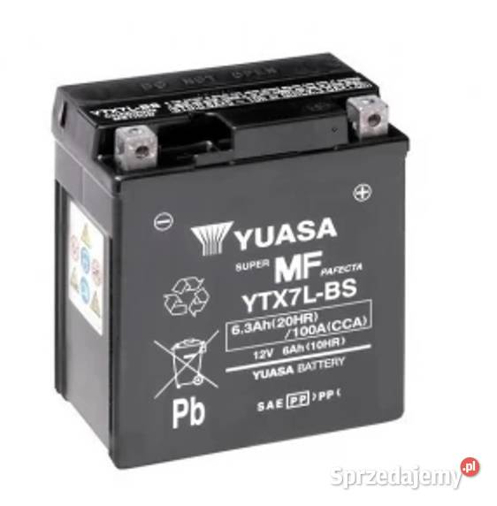NOWY Akumulator motocyklowy YUASA YTX7LBS AGM Konin sprzedam