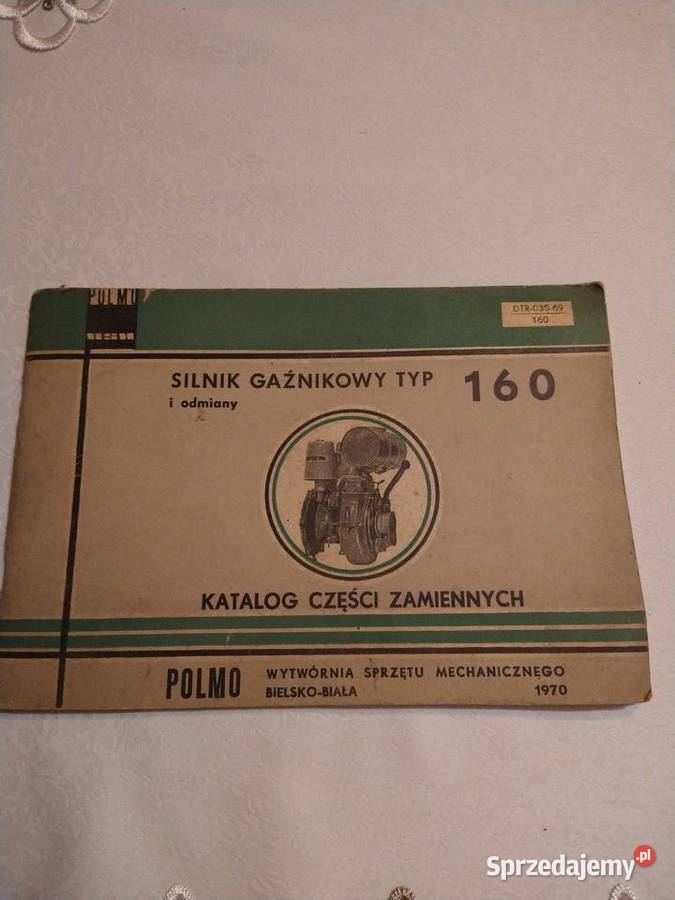Silnik gaźnikowy typ 160katalog części Pleszew