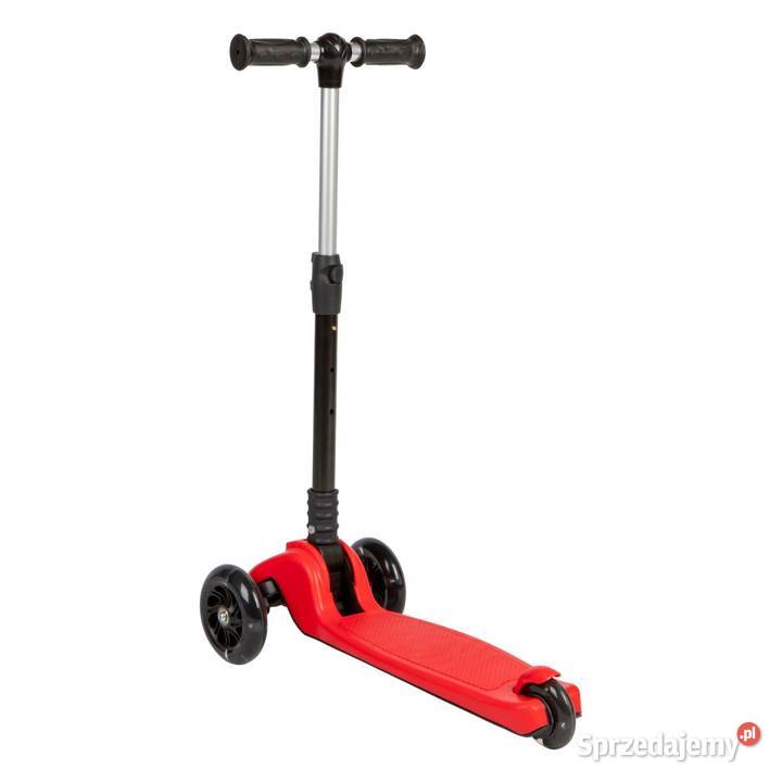Czerwona balansowa hulajnoga składana trójkołowa wielkopolskie Poznań