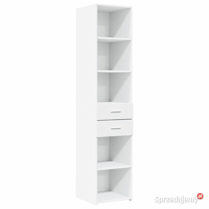 Wysoka szafka biała 40x425x185 materiał Warszawa