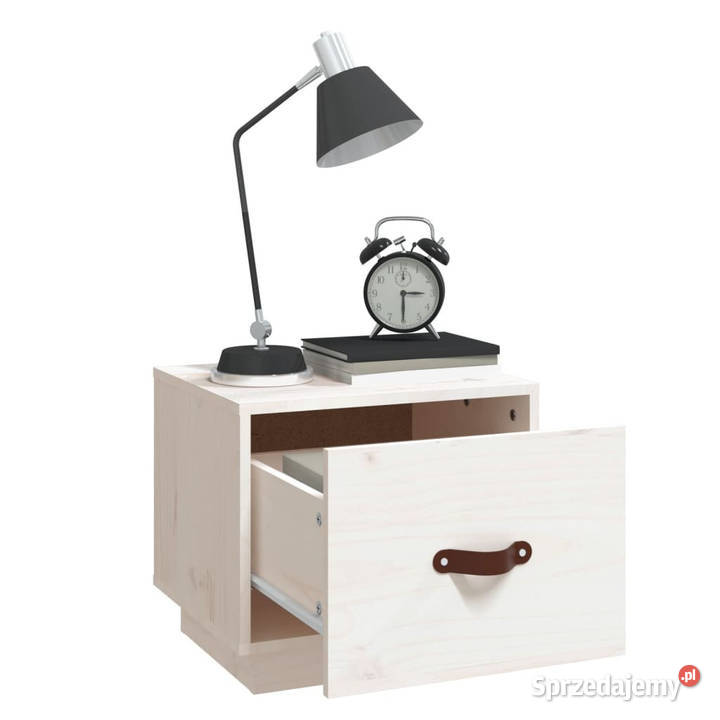 Szafka nocna biała 40x34x35 lite drewno sosnowe Warszawa