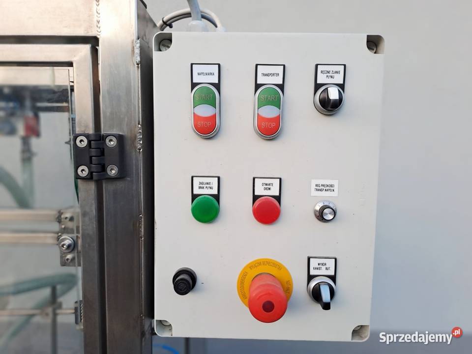 Nalewarka napełniarka liniowa do kanistrów i