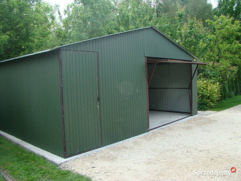 Garaż Blaszany 6x5m ZIELONY garaże blaszane lubelskie Zamość