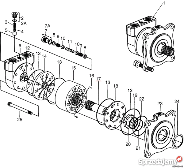 Wałek do silnika hydraulicznegoCNH 86994439 Case Motoryzacja podkarpackie sprzedam