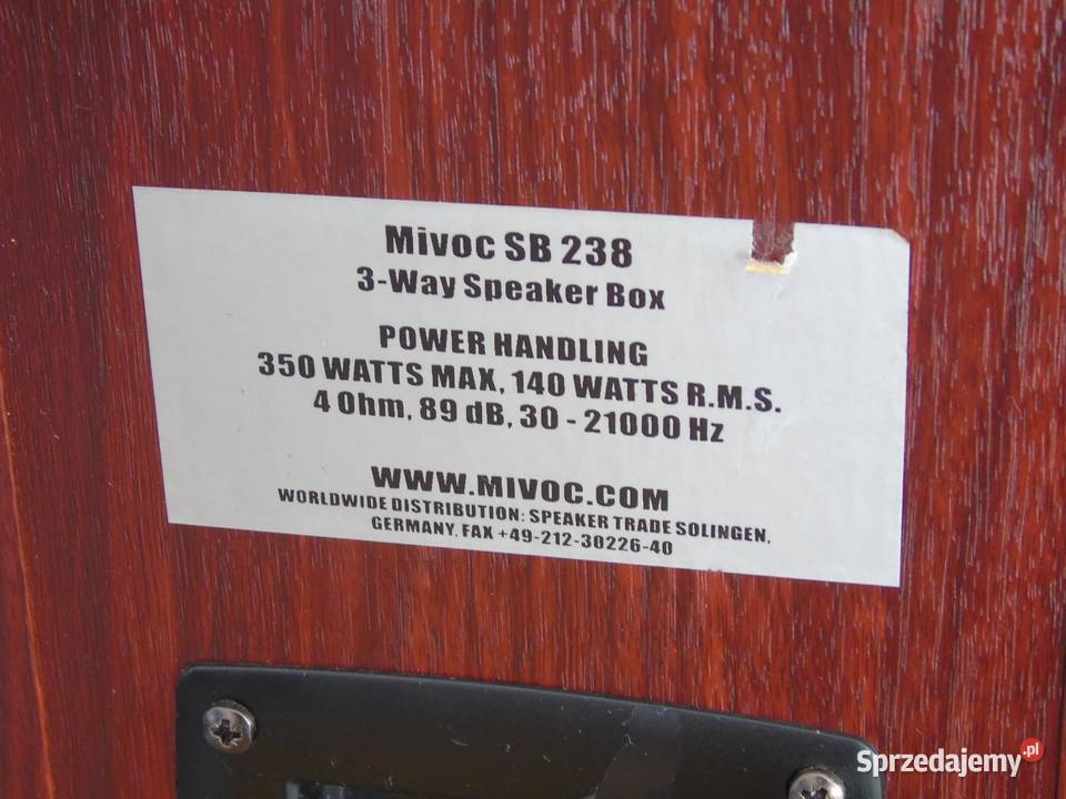 Kolumny Mivoc 2 x 350 wat 8 ohm DOSTAWA Jasło