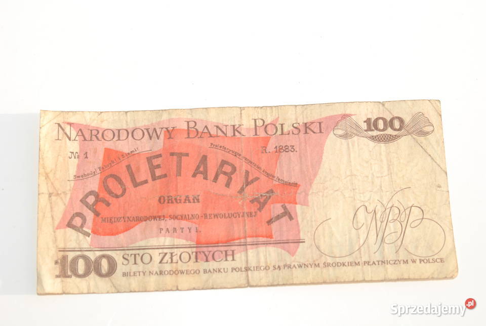 Stary banknot 100 złotych Waryński 1988 antyk RK Cieszyn