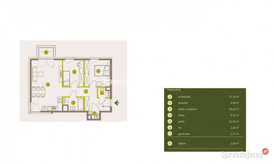 Mieszkanie sprzedam 6562m2 3pok Kraków Sprzedaż małopolskie