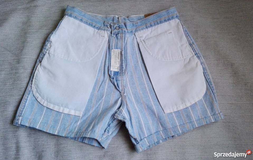 JEANSOWE SPODENKI SZORTYWRANGLER R30 Spodnie Łódź