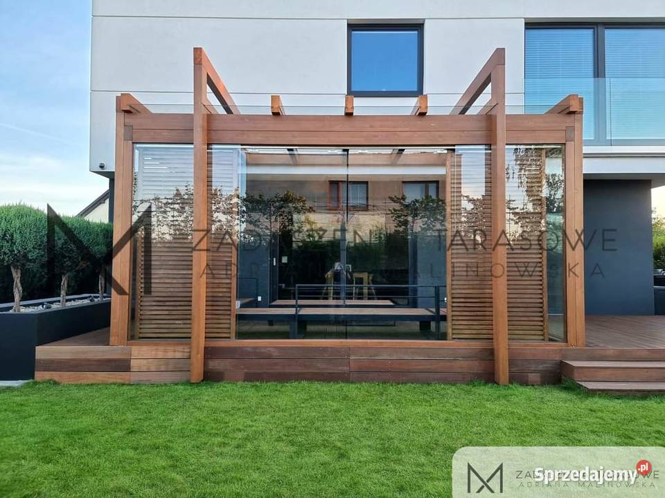 Szklany taras Nowoczesna altana ogrodowa Lublin sprzedam