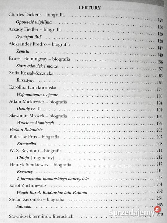 Powtórka z literatury kl 1 Barbara Włodarczyk