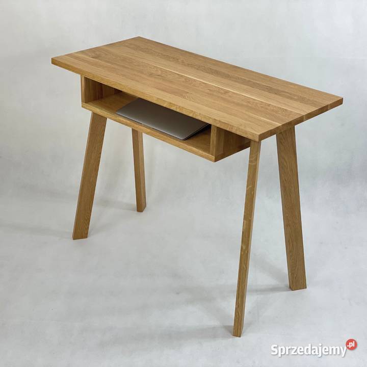 Biurko drewniane dębowe toaletka 100 x 45 lity Biurka Alwernia