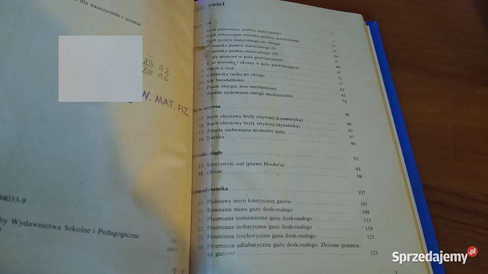 Zbiór zadań z fizyki klasy I 1 szkół średnich