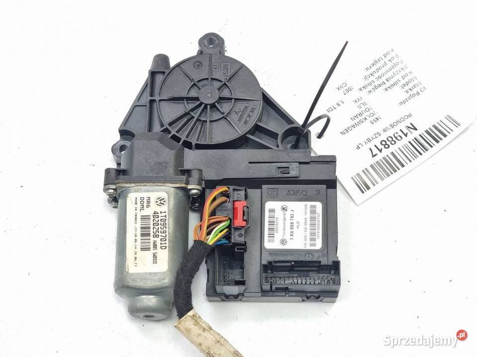 PODNOŚNIK SZYBY LP VOLKSWAGEN TOURAN 1K0959793J Lipno sprzedam