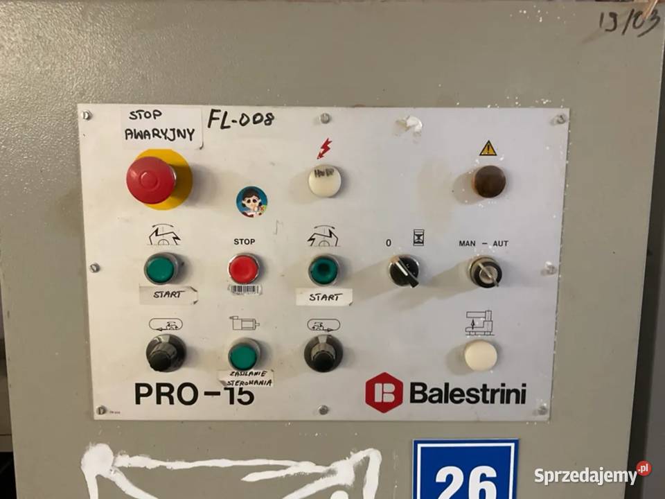 Czopiarka DWUSTRONNA 2003 Balestrini Renzo Pro15 sprzedam