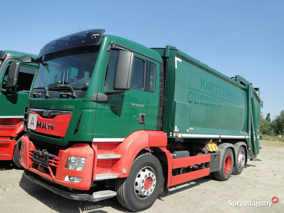 Śmieciarka MAN TGS 26320 Eur 6 mazowieckie Stasi Las