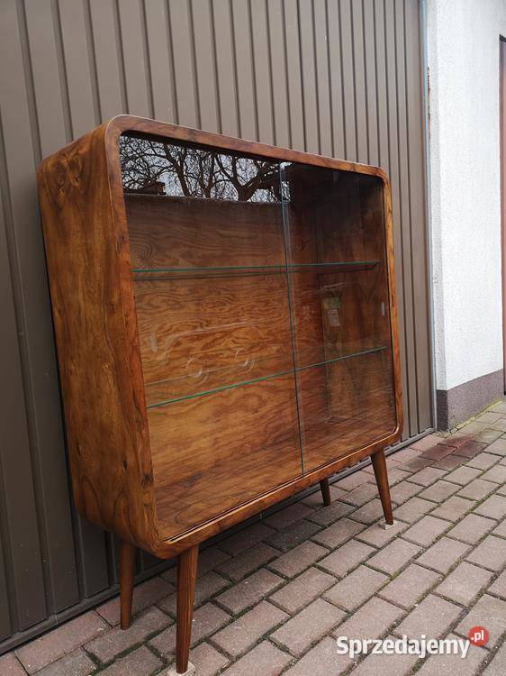 Witryna Biblioteka ARTDECO Orzech Stara Antyk Swarzędz