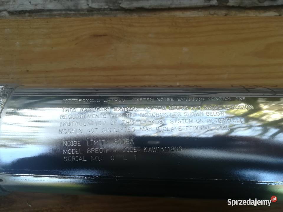 Lewy tłumik Kawasaki ZG 1200 Voyager wielkopolskie Stawiszyn