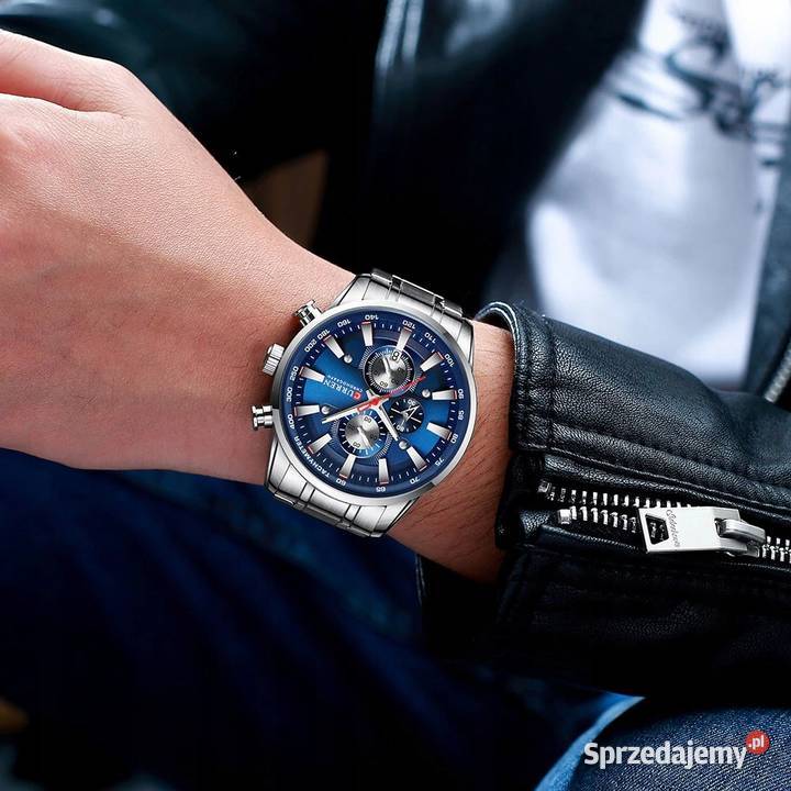 Duży zegarek męski z chronografem Curren lubuskie Gorzów Wielkopolski