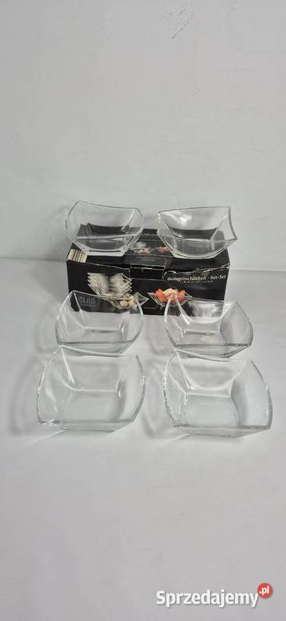 Nowy zestaw 6 miseczek do przekąsek deserów Biłgoraj