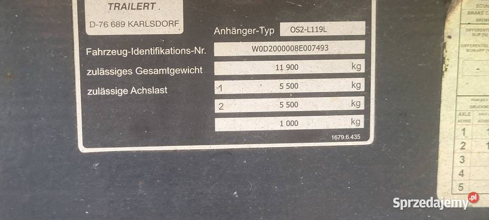 przyczepa ciężarowa Tandem lubelskie Ryki