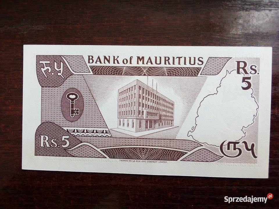 Banknot 5 rupii Mauritius Płońsk