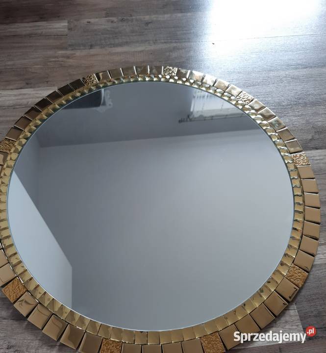 Lustro okrągłe złote złota rama 50 60 70 80 90 Przemyśl