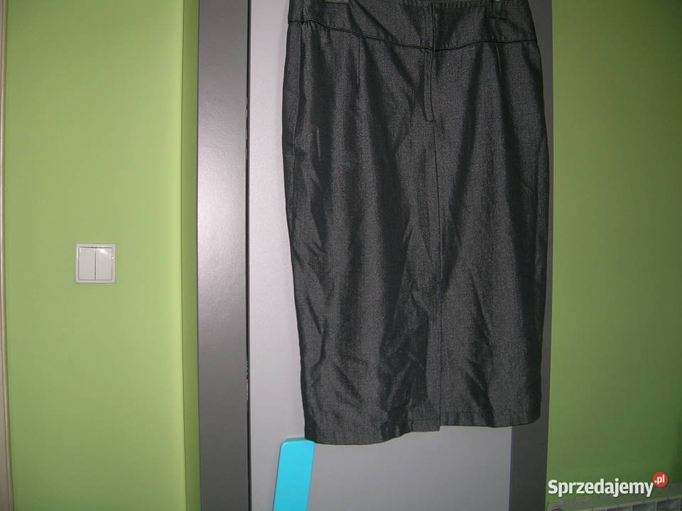 Spódnica ołówkowa L grafit podkarpackie Czarna