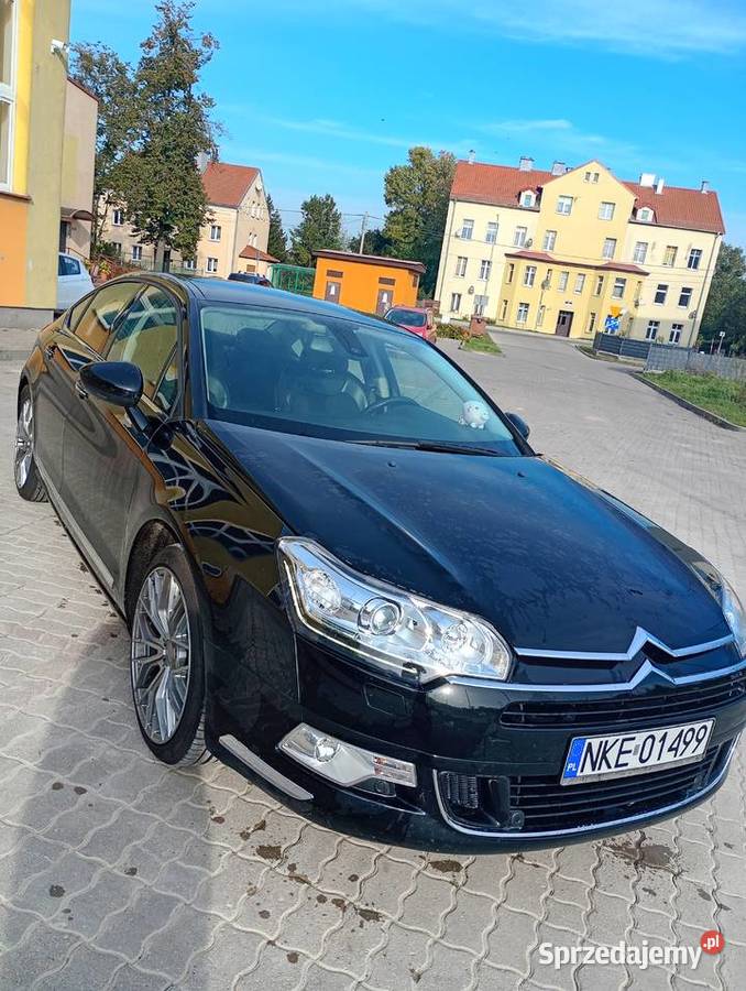 Citroen C5 x7 20Hdi 140 Exlusive niecałe 155 czarny Samochody osobowe warmińsko-mazurskie Kętrzyn