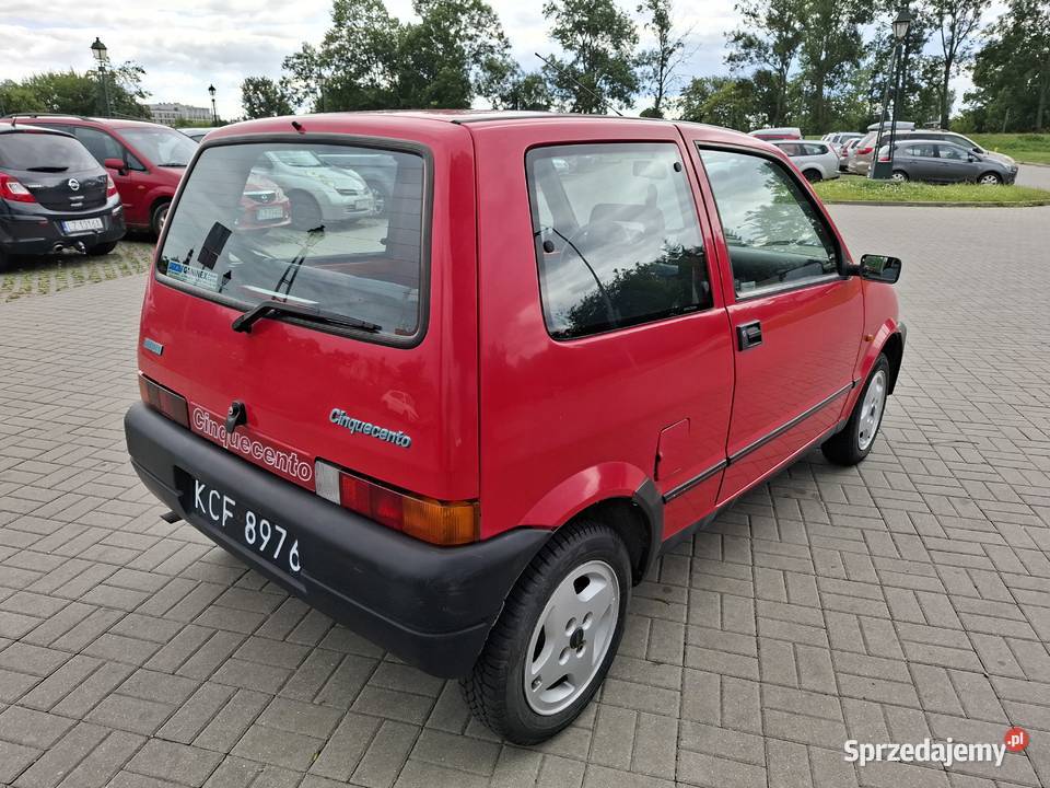 Fiat Cinquecento 900 benzyna 1994 czarne tablice Zamość sprzedam