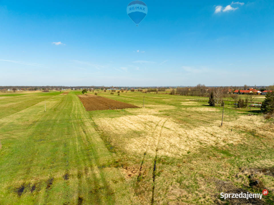 Kształtna działka budowlana Zabierzów Bocheński małopolskie sprzedam