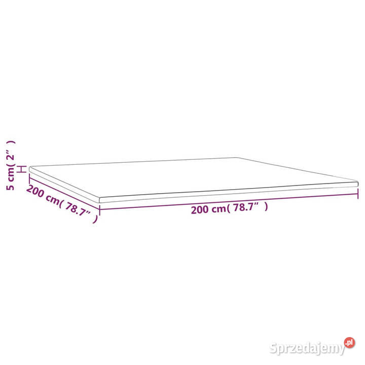 Nakładka na materac 200x200x5 WM347914 Warszawa sprzedam