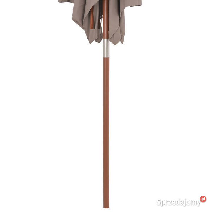 Parasol ogrodowy na drewnianym słupku 150 x 200