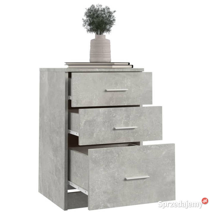 Szafka nocna szarość betonu 40x40x63 materiał Warszawa