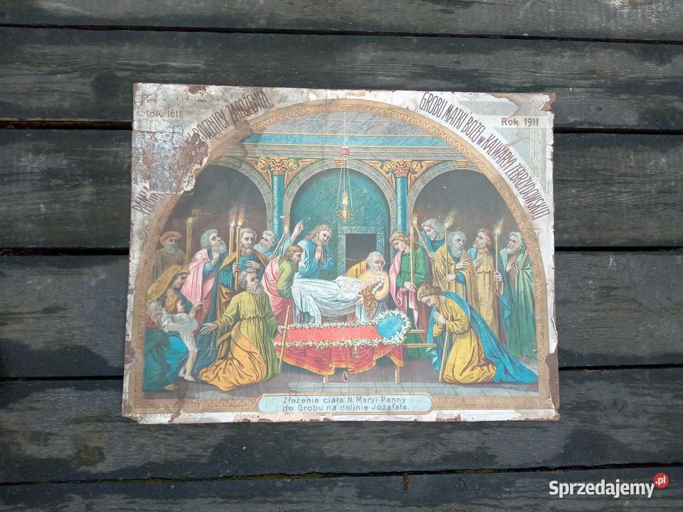 Litografia Kalwaria 1911 Gdów