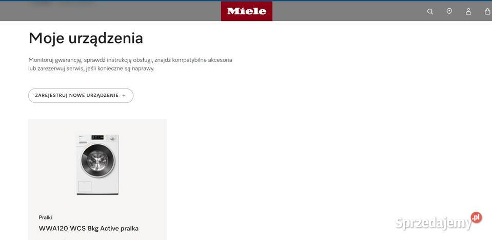 Pralka MIELE W1 WWA120 WCS 8 1400 obr Active Olsztyn
