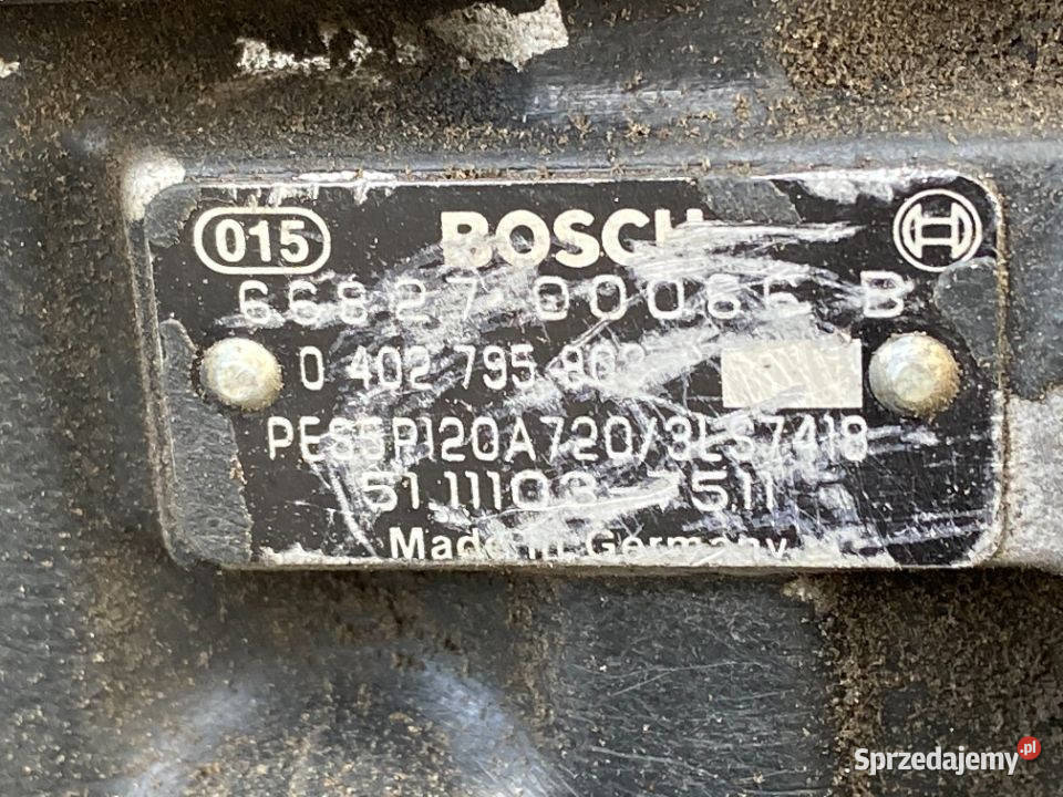 Pompa Wtryskowa MAN F2000 290 340 Bosch ciężarowe Maszewo