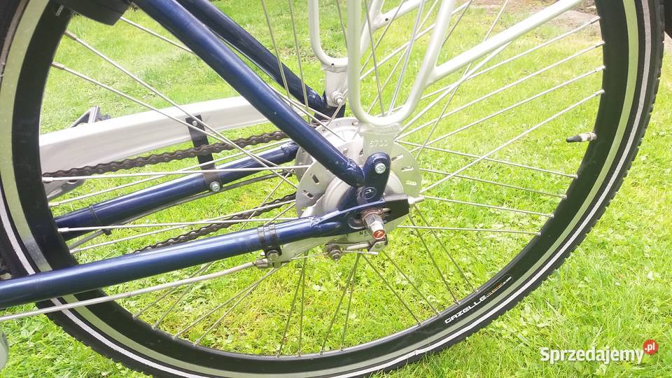 Gazelle Holenderski Rower 8biegi Prądnica koła Miejskie Płońsk